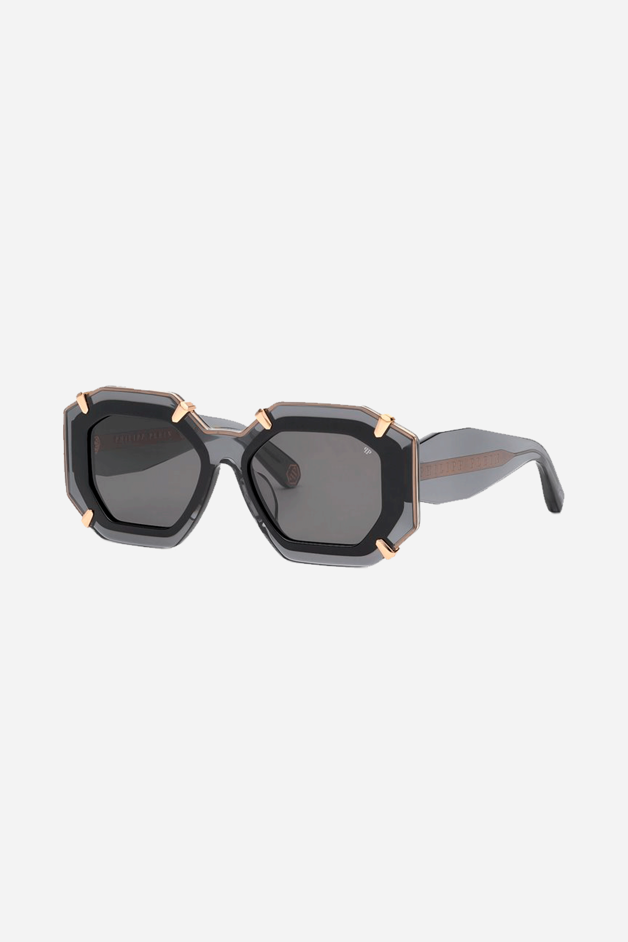 Philipp Plein oval grey sunglasses